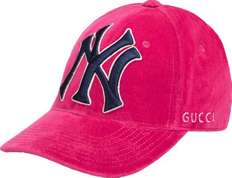 pink gucci yankee hat|Gucci new york yankee hat.